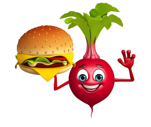 Cartoon character of beet root — Stock Photo, Image