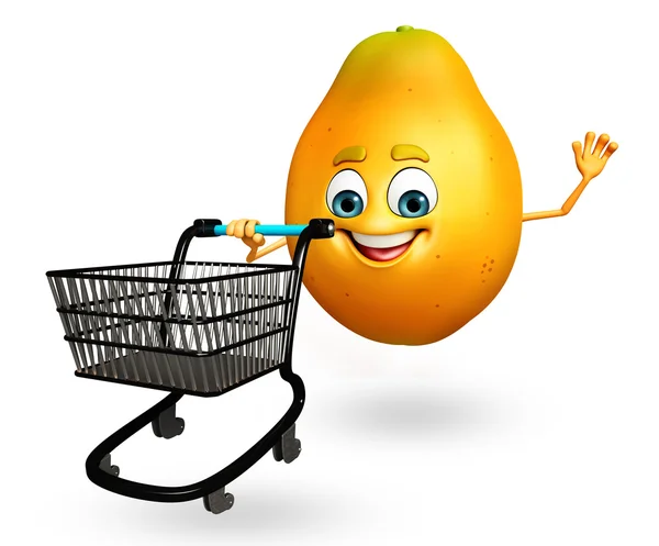 Seriefiguren papaya — Stockfoto