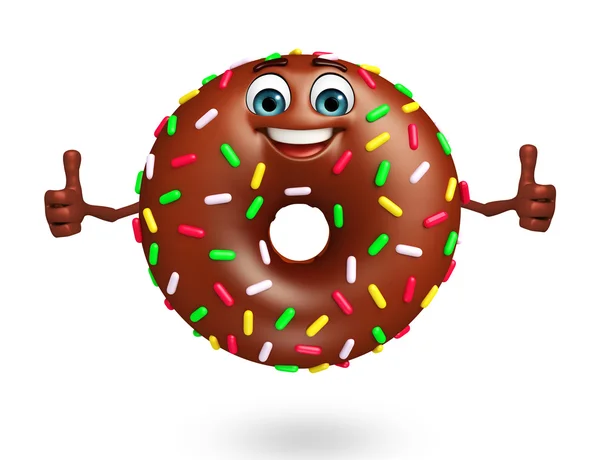 Cartoon Character Of donuts — Stock Photo, Image