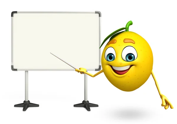 Kreslené postavičky z citronu — Stock fotografie