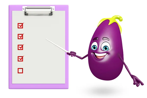 Seriefiguren brinjal frukt — Stockfoto