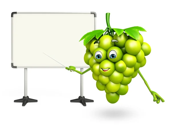 Cartone animato personaggio di uva — Foto Stock