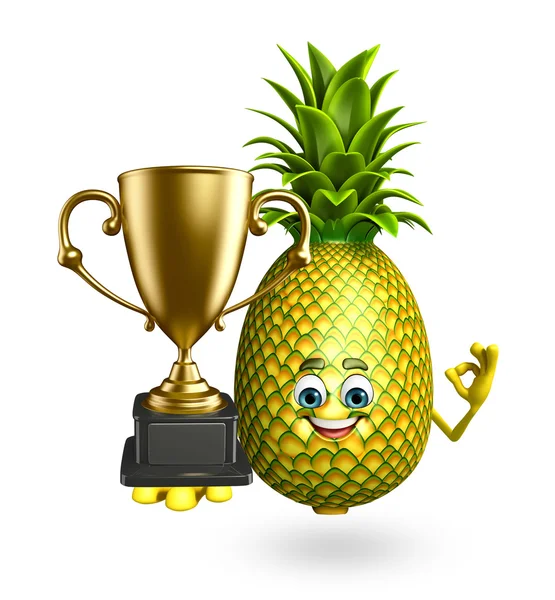 Seriefiguren ananas — Stockfoto