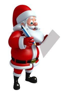 Çizgi film Noel Baba ile not etmek