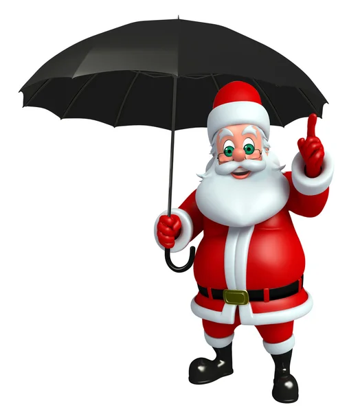 Niño pequeño con sombrilla verde — Vector de stock © interactimages