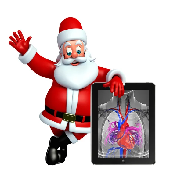 Caricature Santa claus avec rayons X — Photo