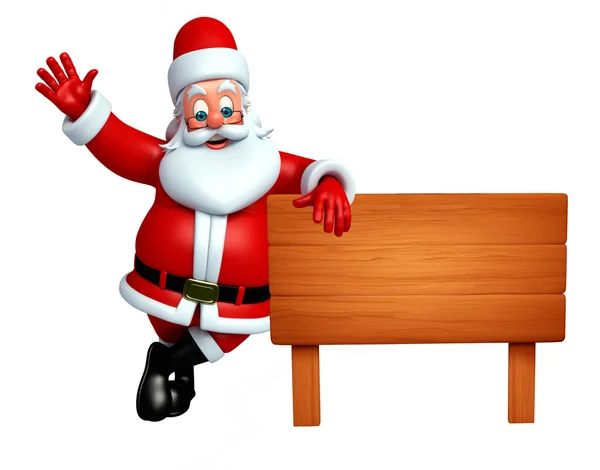 圣诞老人与木签 — 图库照片