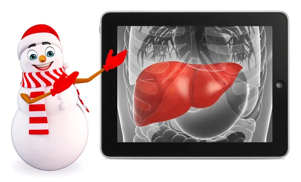 Lumiukko, jolla röntgenanatomia — kuvapankkivalokuva