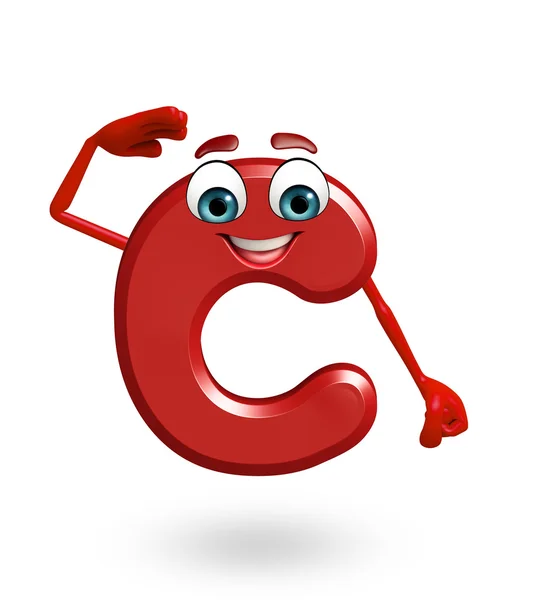 Cartoon Character of alphabet C — Stock Photo, Image