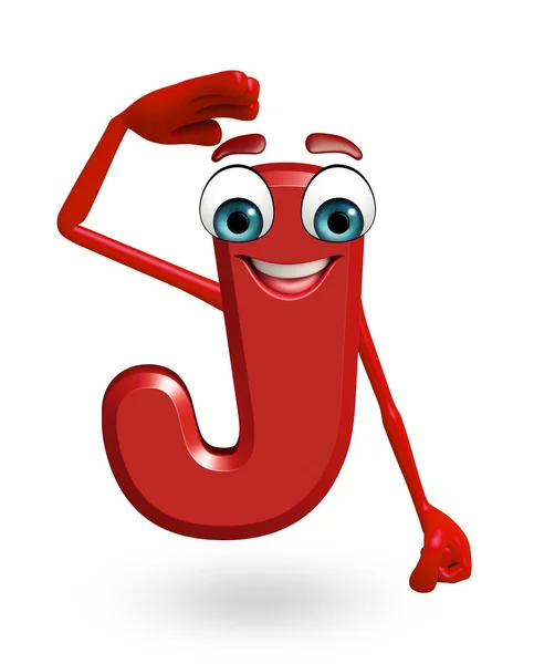 Cartoon Character of alphabet J — Stock Photo, Image