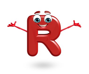 Çizgi film karakteri alfabenin R