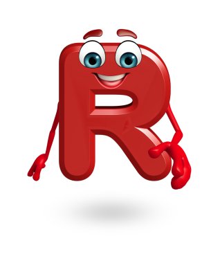 Çizgi film karakteri alfabenin R