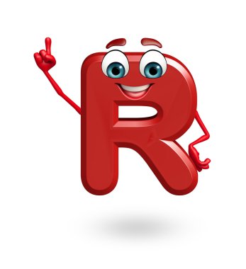 Çizgi film karakteri alfabenin R