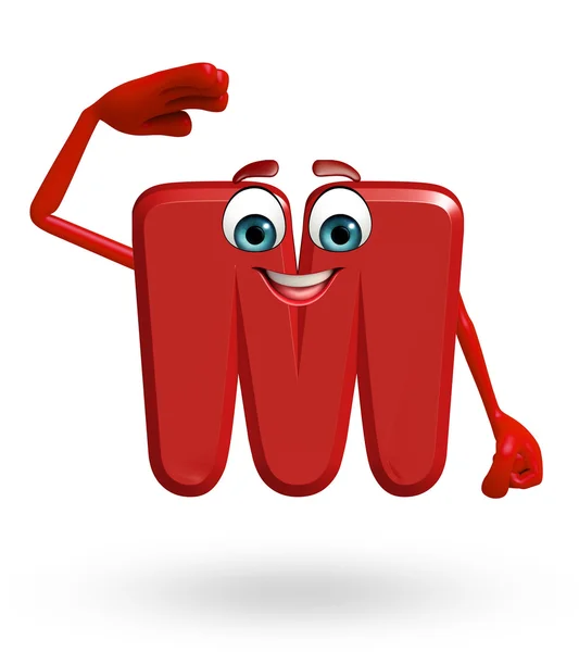 Cartoon Character of alphabet M — Stock Photo, Image