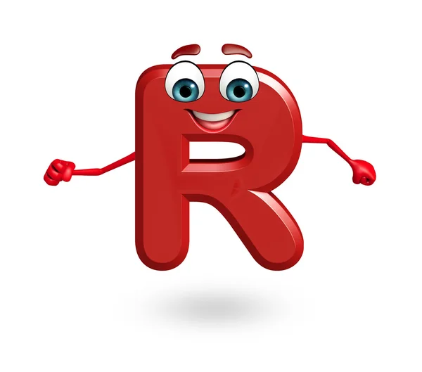 Cartoon Character of alphabet R — Stock Photo, Image