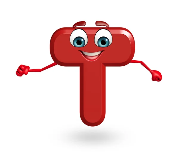 Cartoon Character of alphabet T — Stock Photo, Image