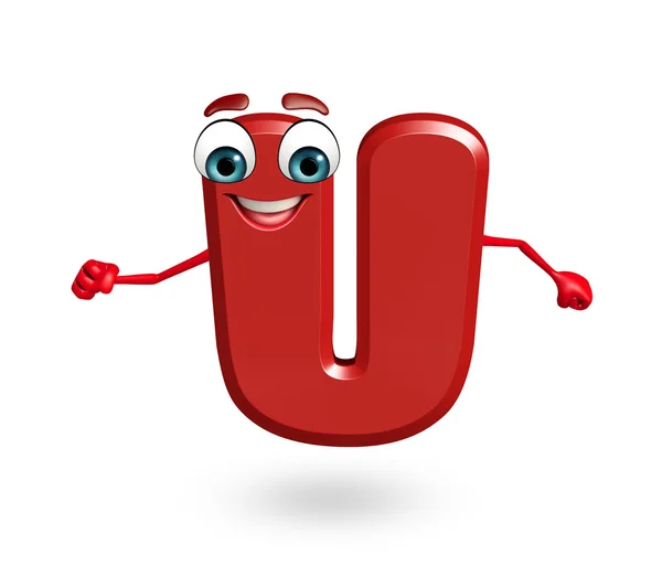 Cartoon Character of alphabet U — Stock Photo, Image