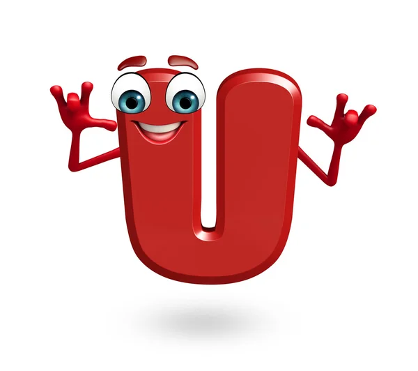 Cartoon Character of alphabet U — Stock Photo, Image