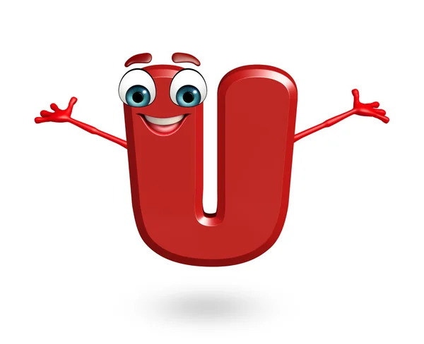 Cartoon Character of alphabet U — Stock Photo, Image