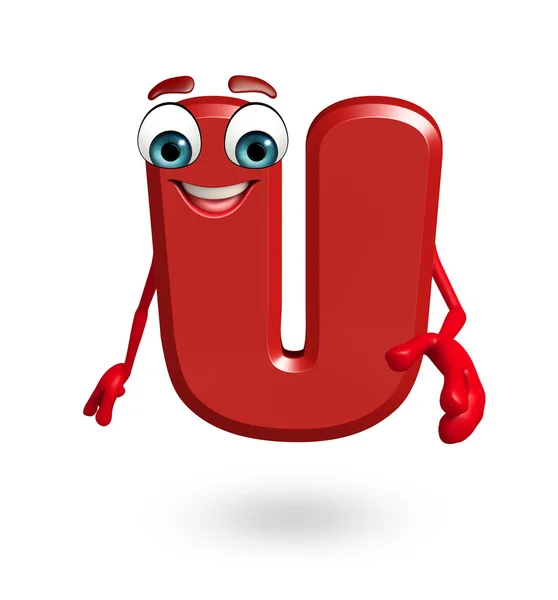 Cartoon Character of alphabet U — Stock Photo, Image