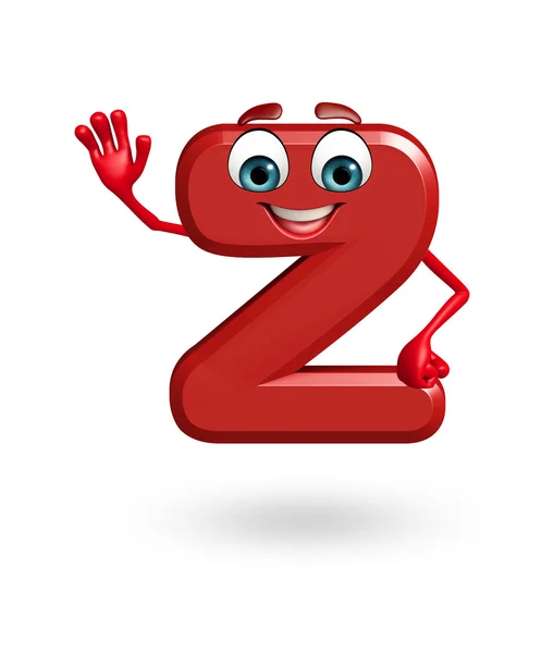 Desenhos animados Caráter do alfabeto Z — Fotografia de Stock