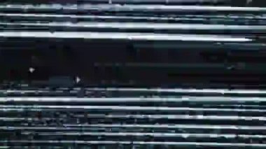 VHS TV Gürültüsü Görüntüsü, siyah ve beyaz, gerçek analog vintage sinyal ile kötü parazit, statik ses arkaplan, hazır