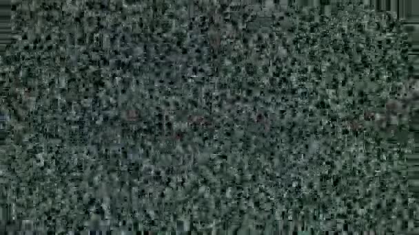 Display Television Noise Grain Background — Stock Video