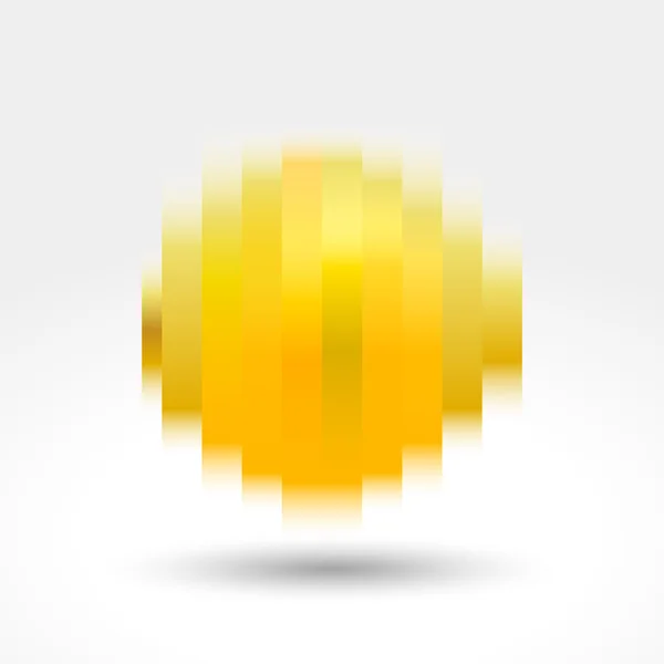 Gul citron gradient pixlar — Stock vektor