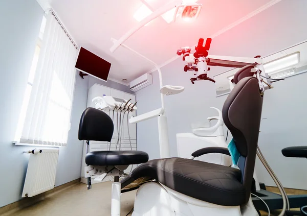 Odontologia Medicina Equipamentos Médicos Conceito Estomatologia Interior Novo Escritório Clínica — Fotografia de Stock