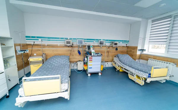 Sala Emergencias Del Hospital Moderno Cuidado Salud Limpia Interior Vacío — Foto de Stock