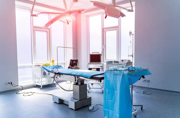 Moderne Blauwe Lege Kliniek Afdeling Lichte Medische Eerste Hulp — Stockfoto