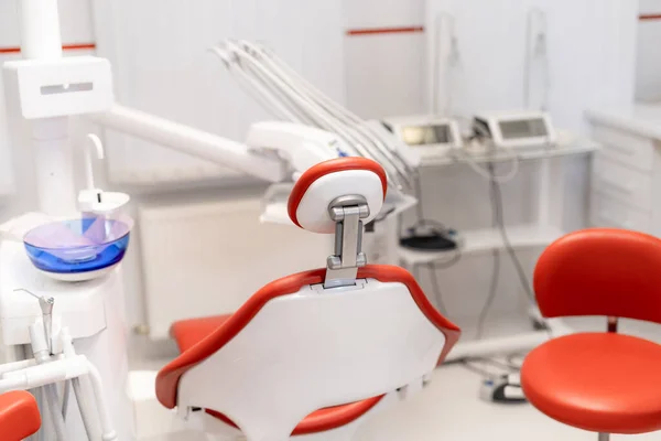 Novo Consultório Médico Sala Dentista Avançado Com Equipamento Profissional Olá — Fotografia de Stock