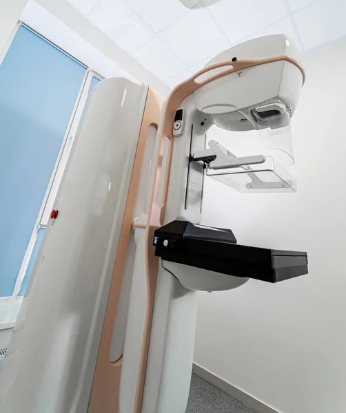 Обладнання Дослідження Молочної Залози Мамографія Апарат Мамографії Грудей Крупним Планом — стокове фото