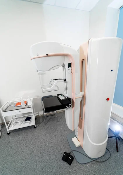 Breast Examination Mammography Apparatus Medical Equipment Woman Health Examination Closeup — Stock Photo, Image