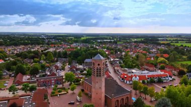 Houses near rural Dutch fields. Small Dutch homes situated at the edge of rural farmland and quiet neighborhoods.