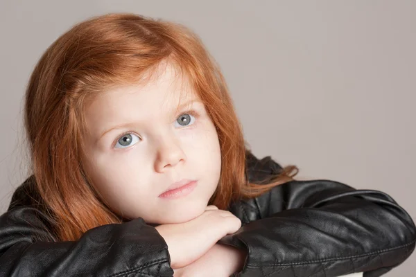 Thoughtful young child. — Stock Photo, Image