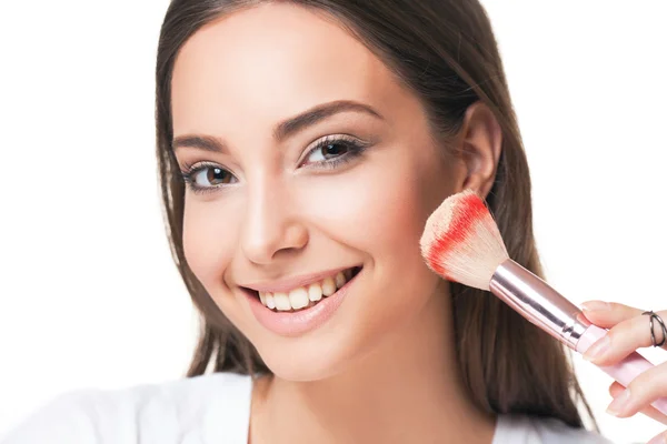 Brunett makeup skönhet. — Stockfoto