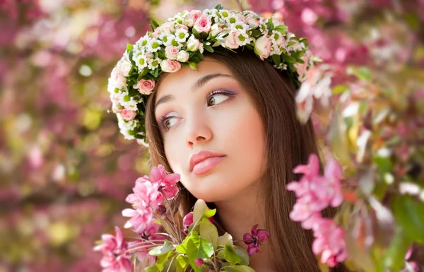 Gorgeous spring woman. Stock Image