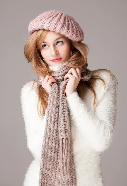 Moda de invierno belleza . — Foto de Stock