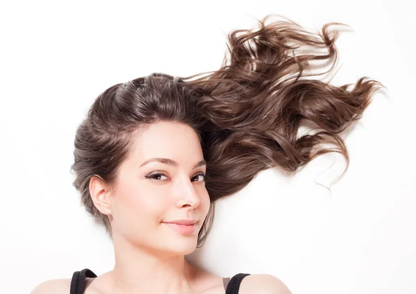 Strong full hair. — Stock Photo, Image