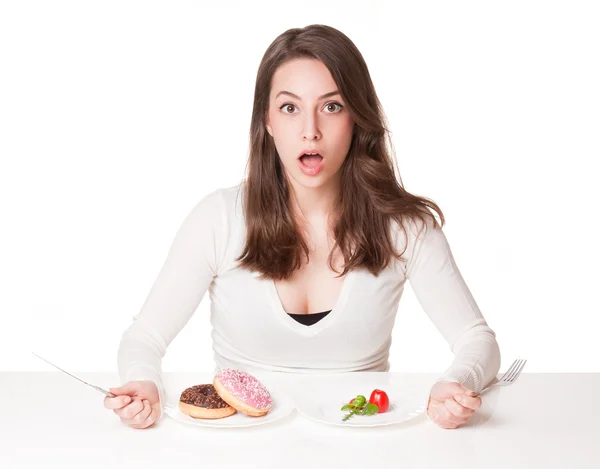 Diet dilemma. — Stock Photo, Image