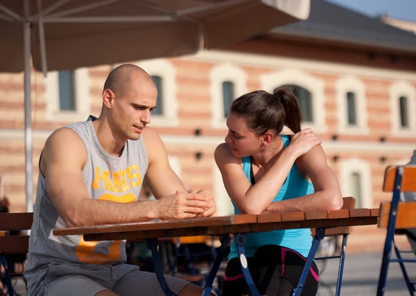 Condividi il divertimento fitness . — Foto Stock