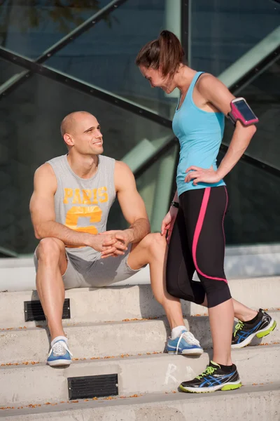 Condividi il divertimento fitness . — Foto Stock