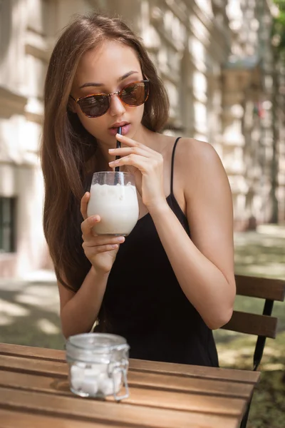 Ice coffee refreshment. — Stock Photo, Image