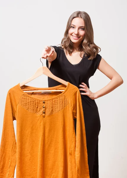 Cute young shopper. — Stock Photo, Image