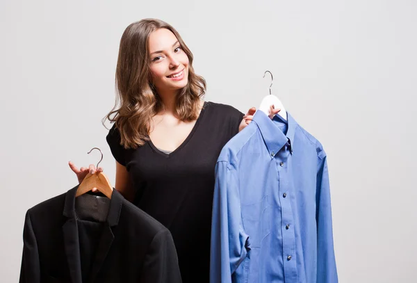 Söt ung shopper. — Stockfoto