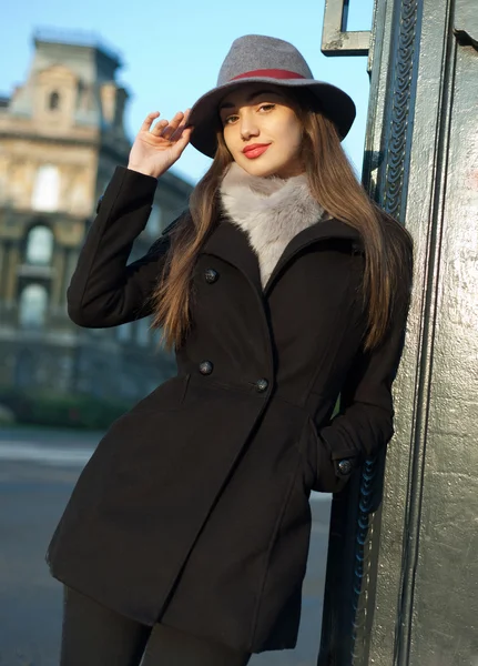 Winter fashion beauty. — Stock Photo, Image