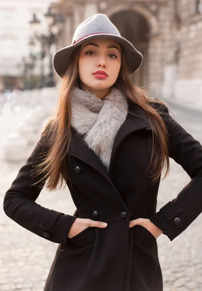 Bellezza moda inverno . — Foto Stock