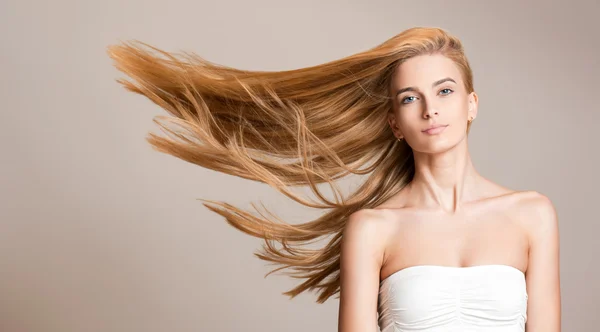 Amazing flowing hair. Stock Picture