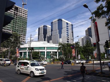 Ortigas karmaşık ticari ve konut binaları